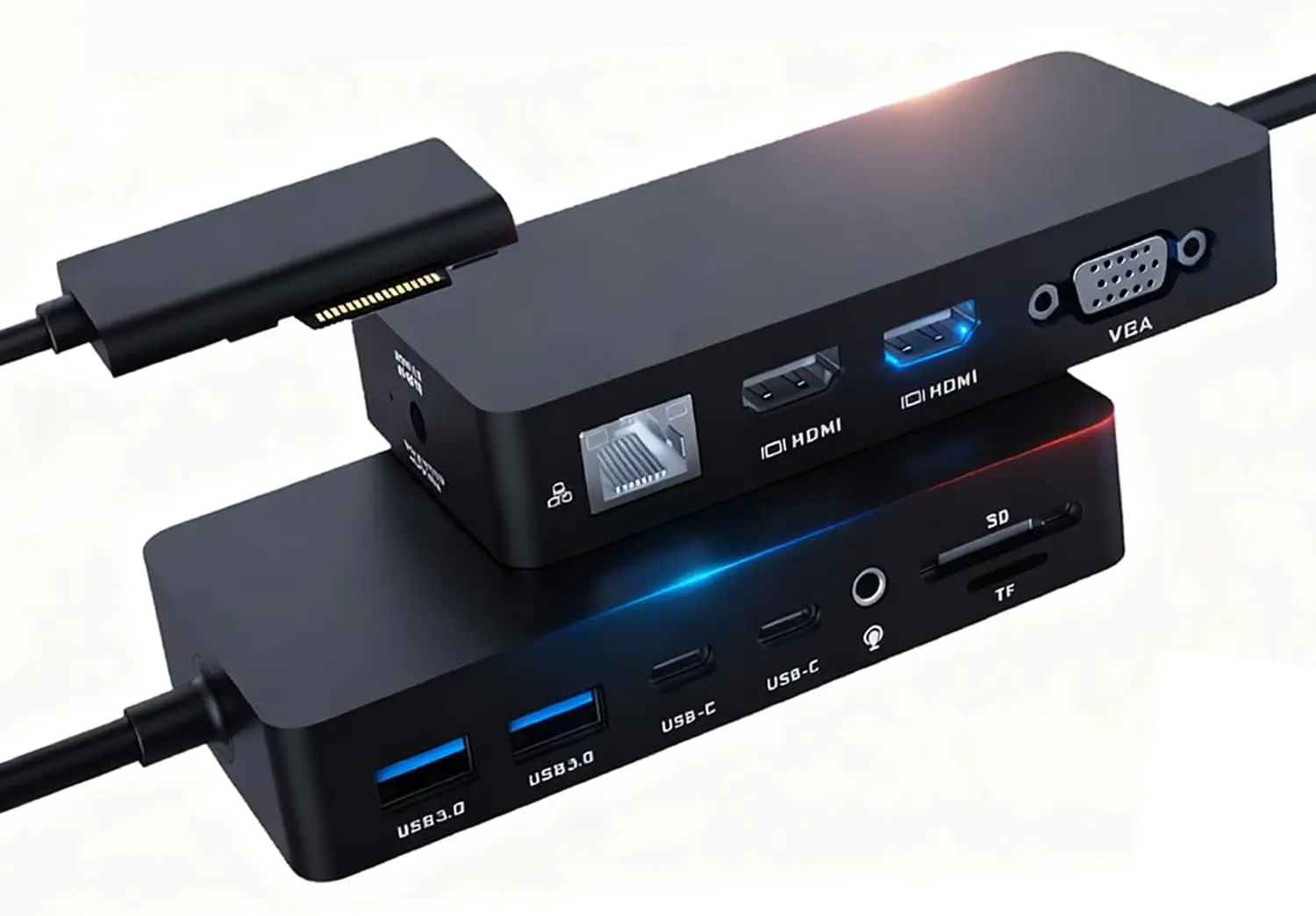 

Surface Docking Station for Surface Pro, Laptop, Book - Triple Displays with Dual HDMI and VGA, 12-in-1 Universal Dock