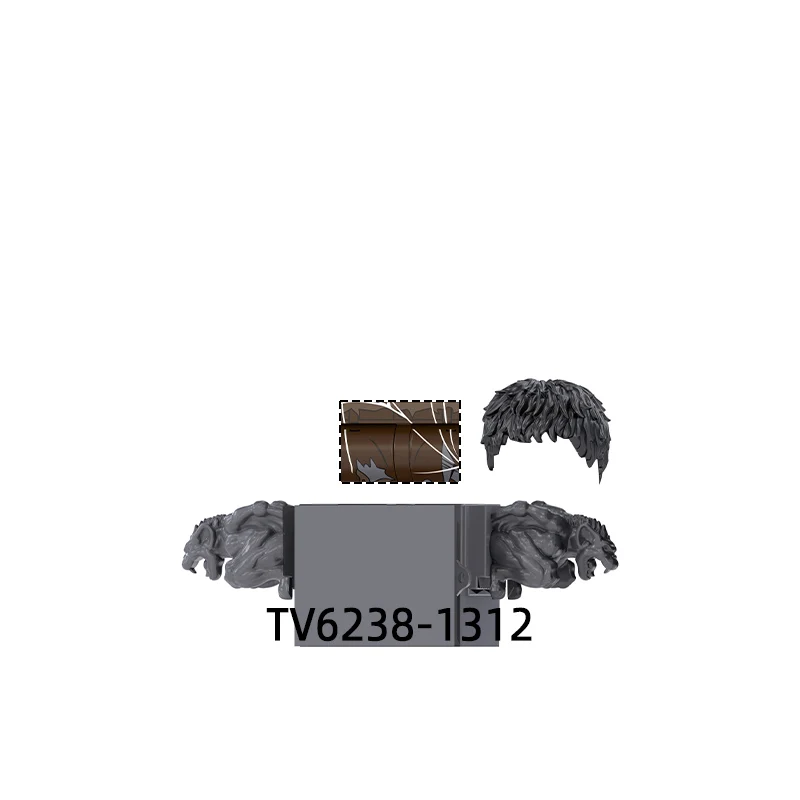 The Axe Mask Stick Sword Sai Action Figures Equipment Pants Hair Parts Model Blocks MOC Bricks Set Gifts Toys TV6238 view 3