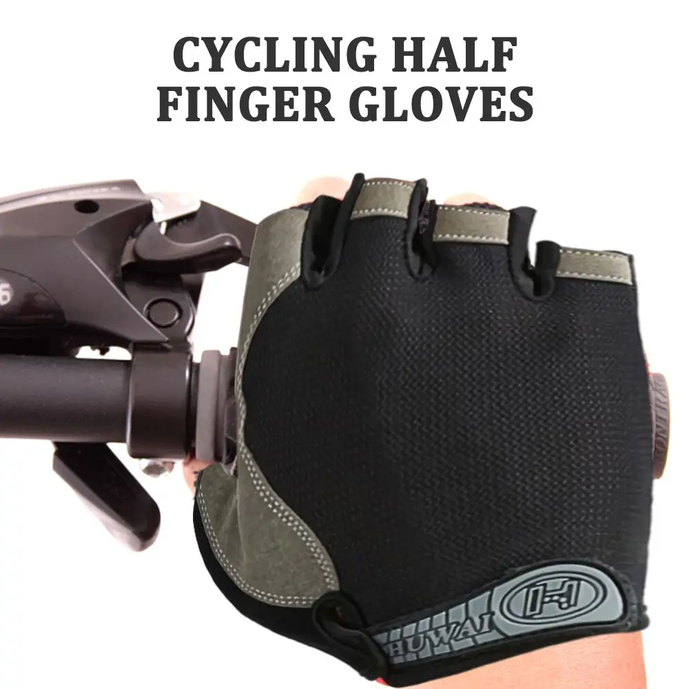 Cycling Anti-slip Professional Gym Shock Breathable Men Women Half Finger Gloves Cycling Fishing Bicycle Gloves Bike Gloves