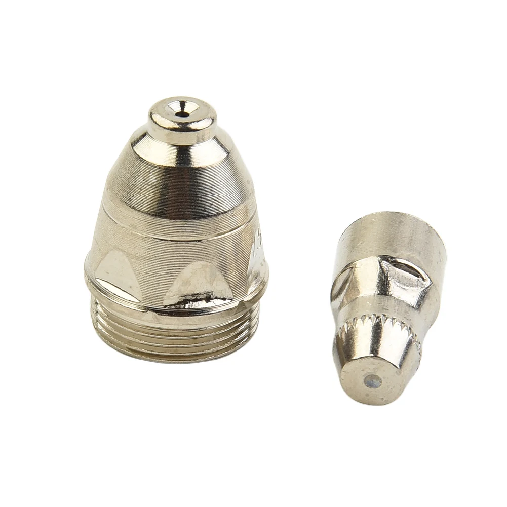 ตัดไฟฉาย Part Electrode หัวฉีด 1.1 มม./1.3 มม./1.5 มม./1.7 มม.ออกซิเจนฟรีทองแดงเงินสําหรับ CUT-70 CUT-80 CUT-100