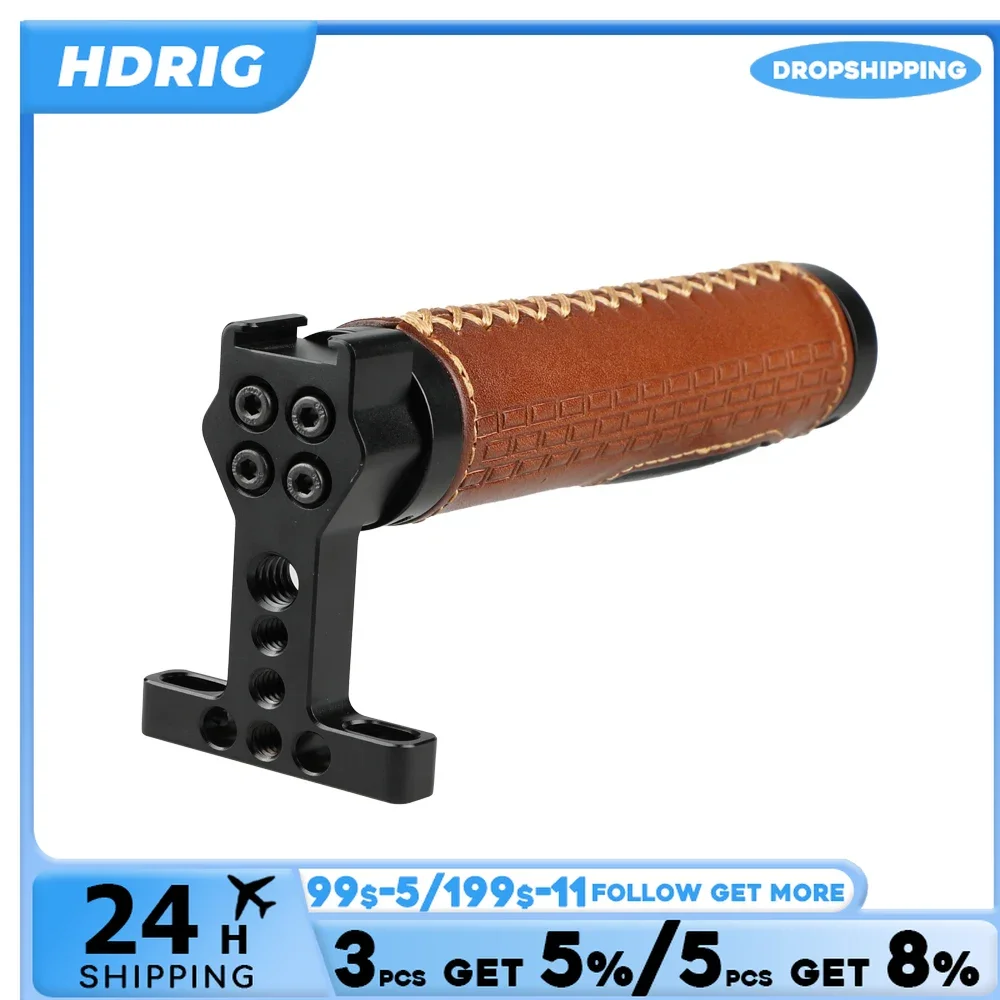 Mango superior HDRIG DSLR (agarre de cuero) para Kit de jaula de videocámara