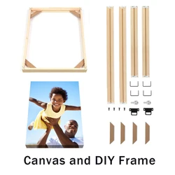 Customized Canvas Painting for Family and Kids, Landscape, Any Photo, Personalized Posters and Prints, Wall Art, Home Decoration