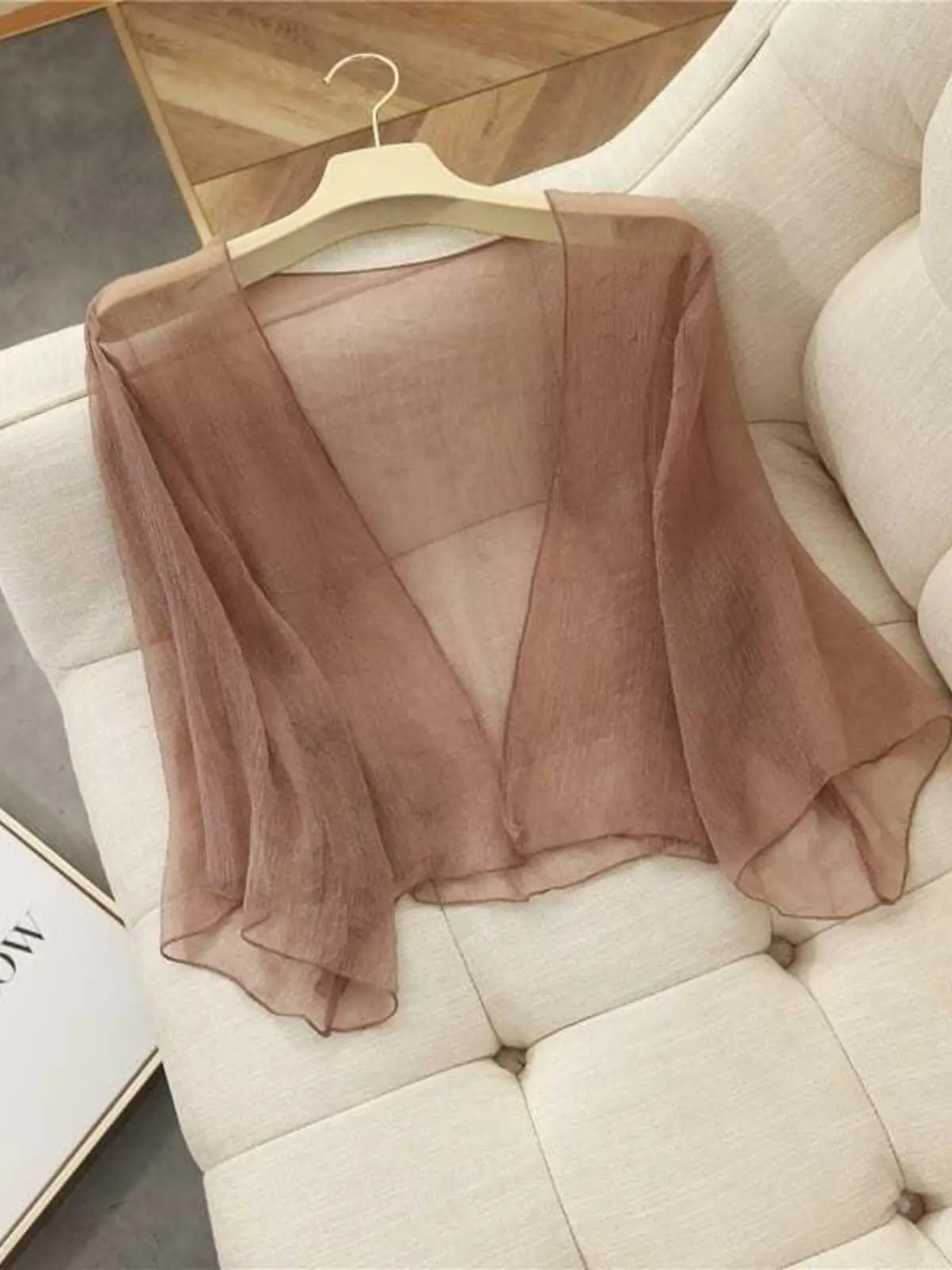 

Ультратонкий женский солнцезащитный платок Gentle Fairy Loose ort Cardigan awl ket Носовой платок Летняя модная верхняя одежда
