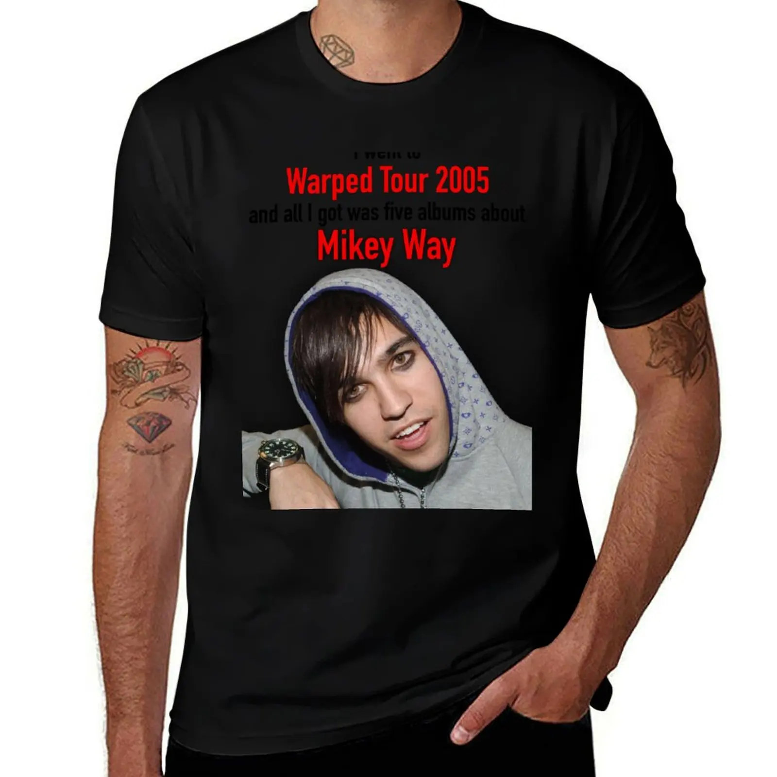 

I went to WARPED TOUR 2005 T-Shirt cotton t shirts man 100% t shirts for man graphic funny T-Shirt