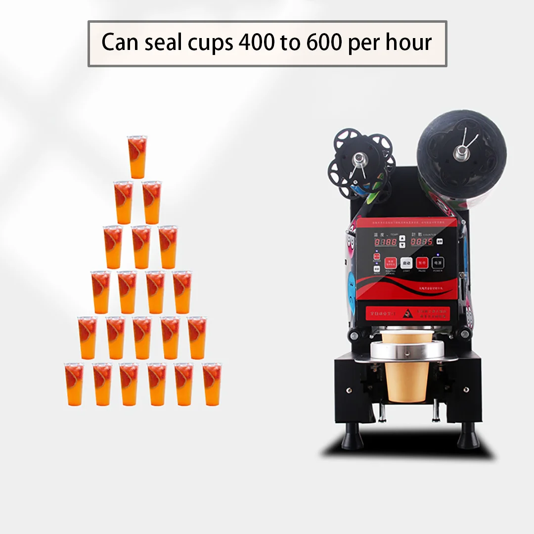 Plastic paper cup universal bubble teacup sealing machine 90/95 caliber - milk tea machine