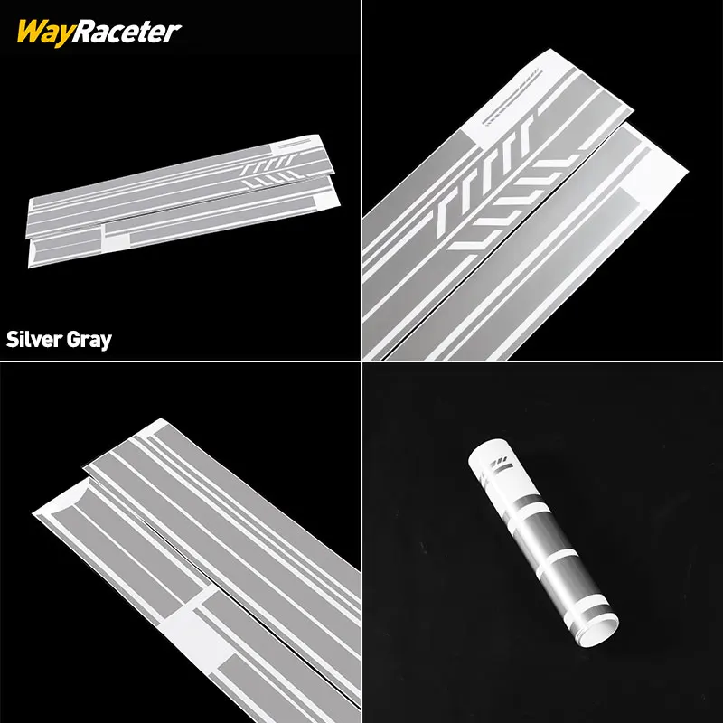 7 Pcs/Set Edition 1 Stripes Sticker Matte Silver gray Graphics Vinyl Decal For Mercedes CLA Class CLA45 AMG C117 C118 X117 X118