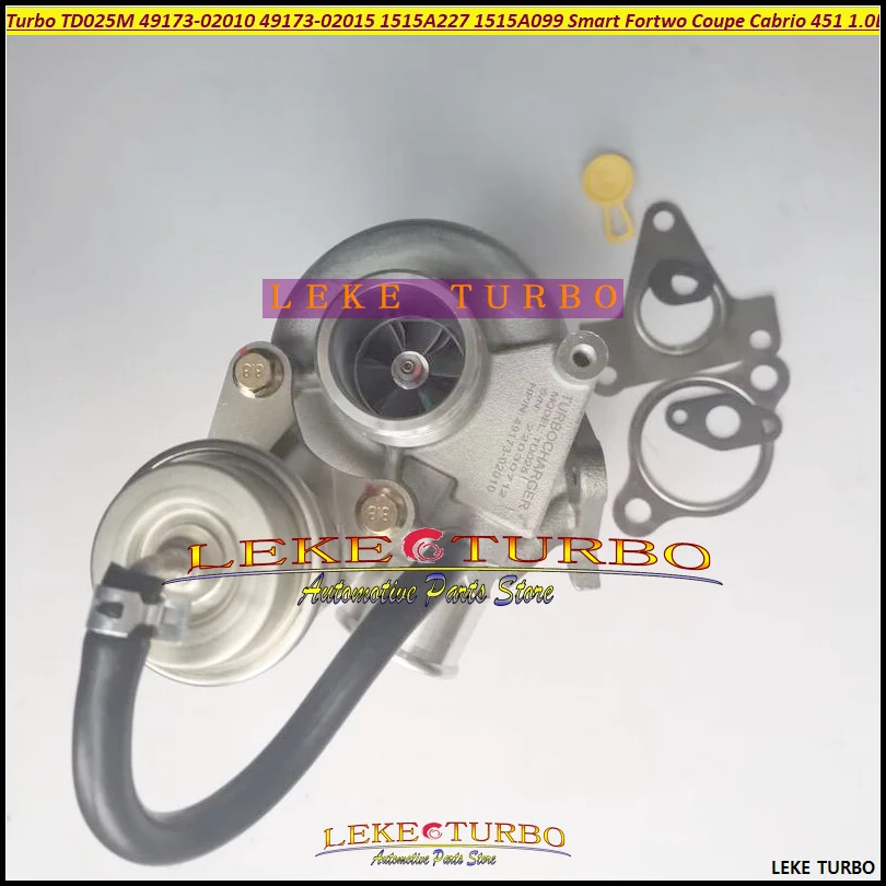 Turbocharger TD025M1-08T 49173 02010 49173 02015 4917302010 4917302015 1320900180 1320900080 For Smart-M M 132E10AL Fortwo 62KW