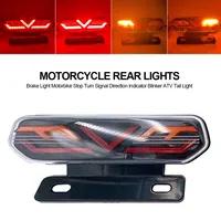 12V LED Motorcycle Rear Lights Brake Light Motorbike Stop Turn Signal Direction Indicator Blinker ATV Tail Light