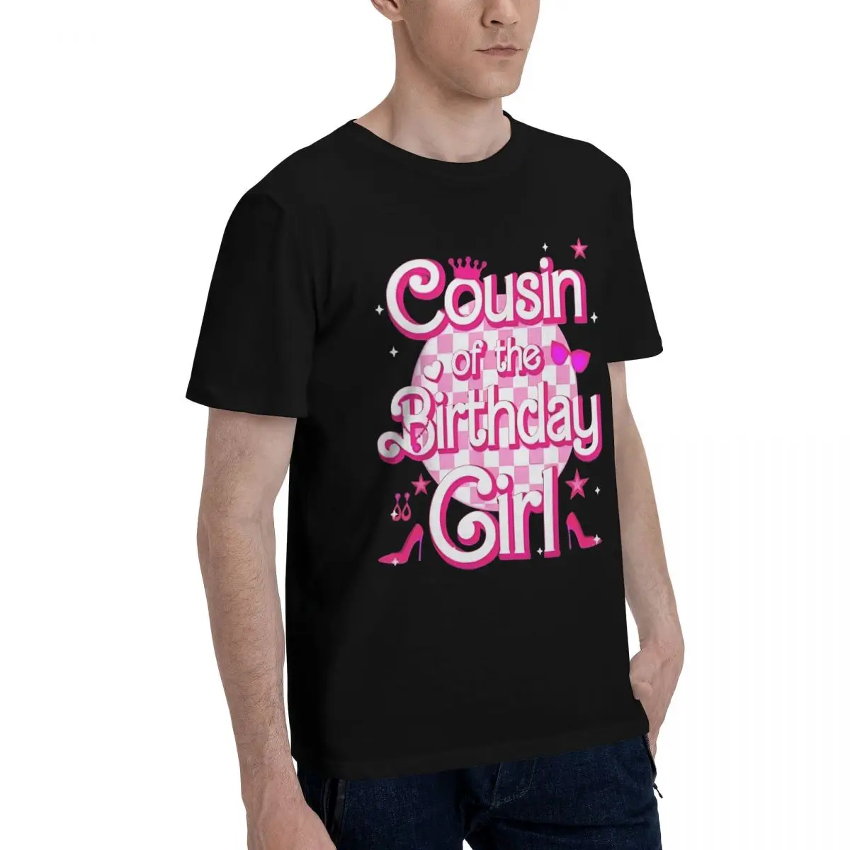 Cousin Birthday Girl Badge Movement T-shirts High quality Fitness Championship Top Quality Eur Size