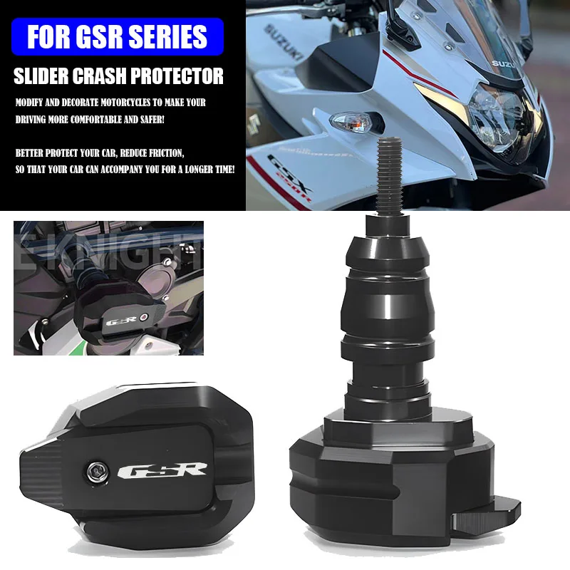 

For GSR600 GSR750 GSR400 GSR 400 600 750 Motorcycle CNC Falling Protection Frame Slider Fairing Guard Crash Pad Protector