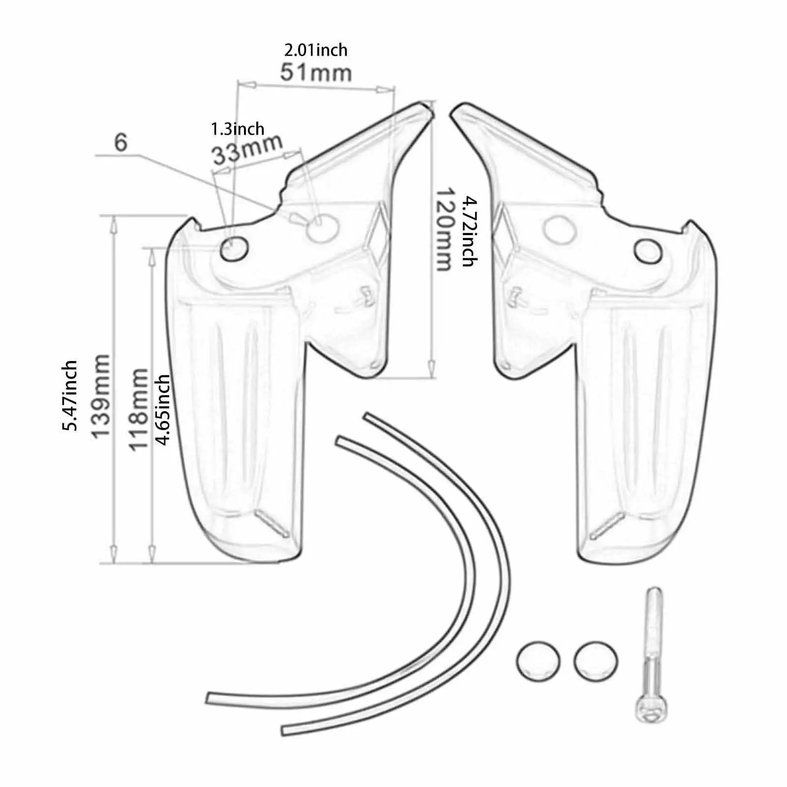 أوتاد قدم الدراجة النارية تدعم القدم المقاومة للصدأ لقطع غيار الدراجات النارية