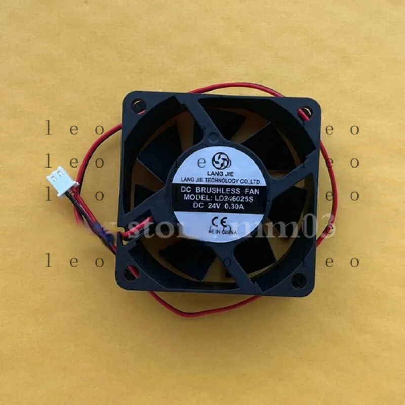 

CC for LANGJIE LD246025S 6025 DC24V 0.30A 6CM 2-wire cooling fan