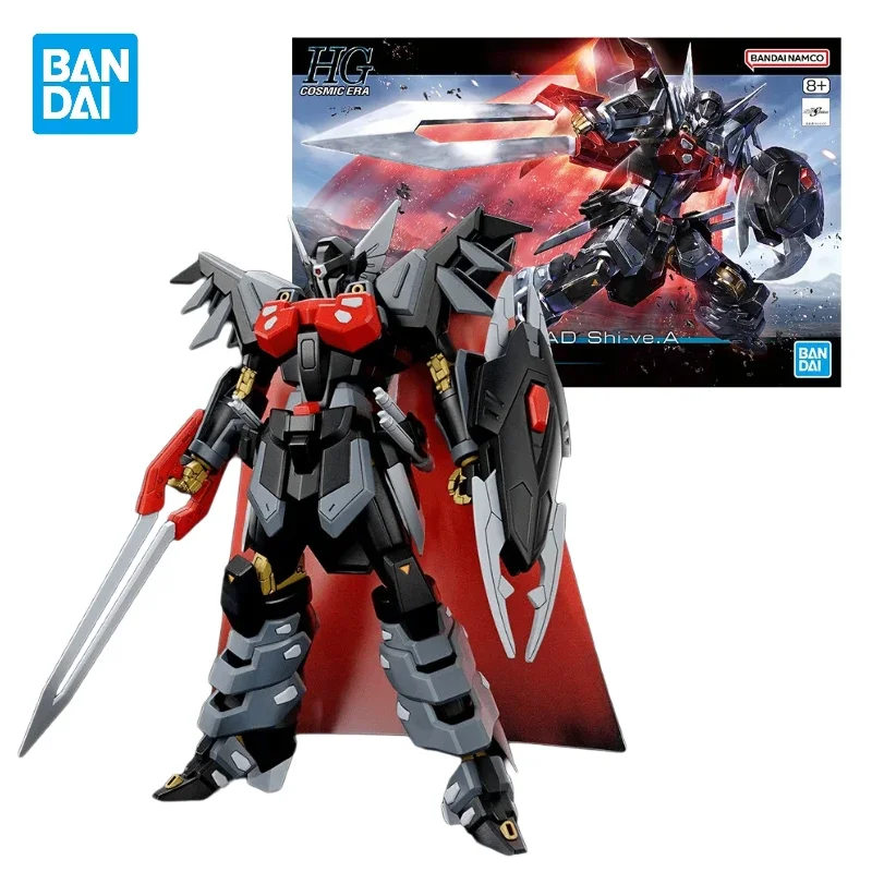 

In Stock Original Bandai Gundam HG 1/144 Black Knight Squad Shi-Ve.a Seed Freedom Anime Action Figure Assembly Model Toys Gifts
