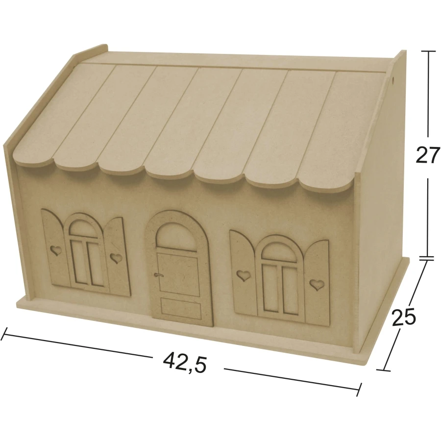 MT17 Home Decorated Wooden Breadstuff, Door Window Motif (Unassembled)