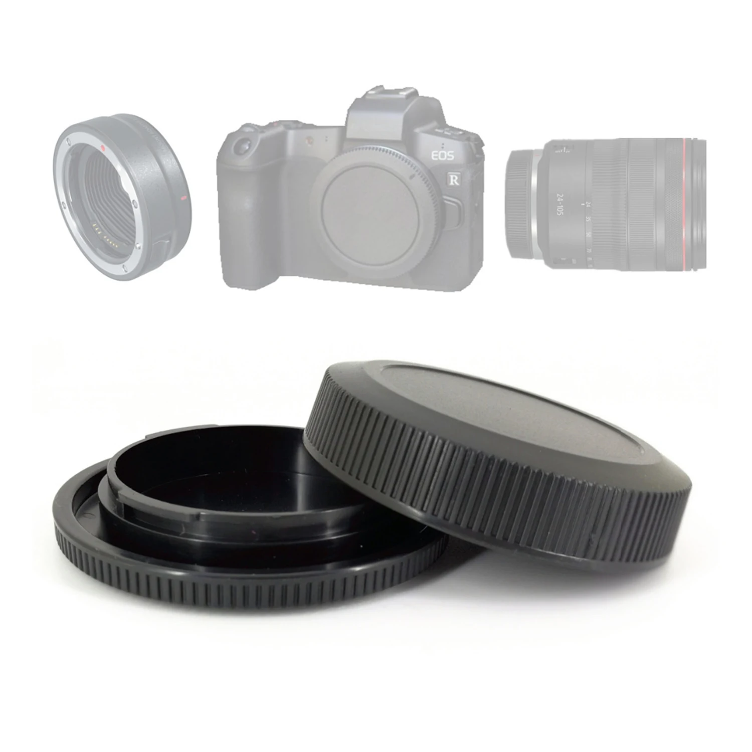 Camera Lenses Rear Lens Cover + Camera Front Body Cap for Nikon Z Camera Nikon F Canon EF Canon EF Sony E Sony A Camera Lenses