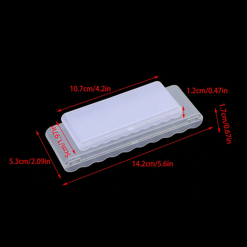 10 Slot Portable Transparent Plastic Battery Storage Box Hard Container Holder Case For AAA/AA Battery Organizer Accessories