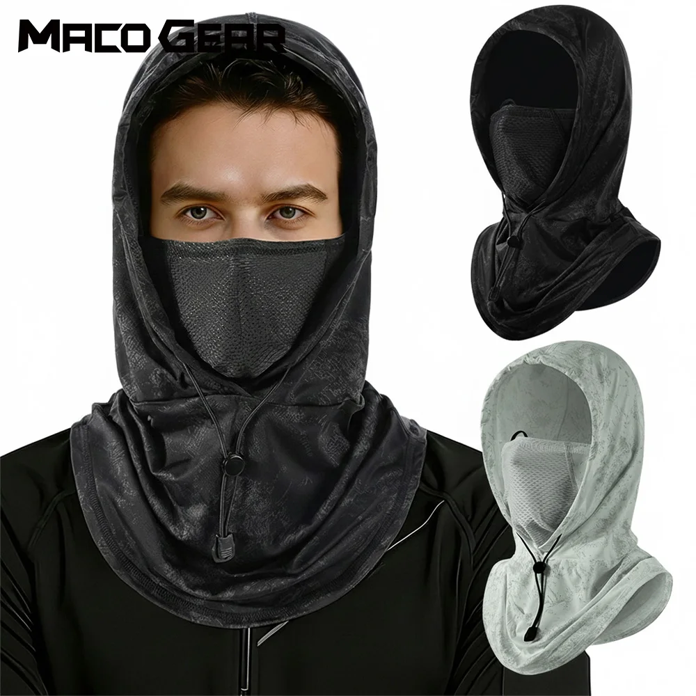 Sonnenschutz, Radfahren, Sturmhaube, Gesichtsmaske, atmungsaktive Kapuzenmütze, Sport, Outdoor, Wandern, Camping, Laufen, Jagd, Angelausrüstung