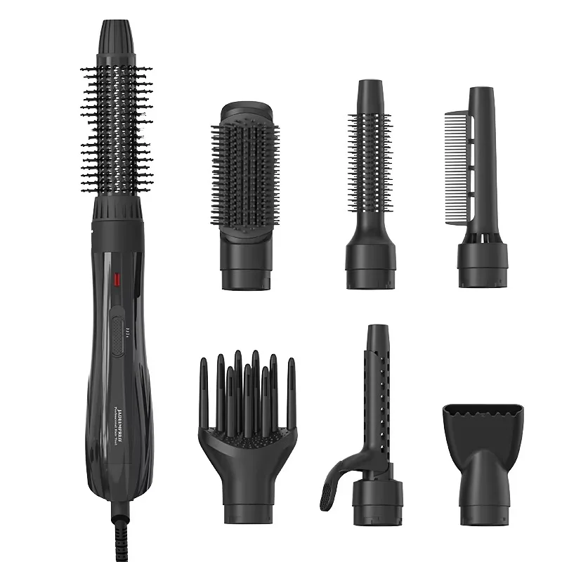 

【Fashionable】5-In-1 Ceramic PTC Hair Curling Iron Wand Set Electric Heat Multi Curler Brush Interchangeable Wand Hot Waver For R