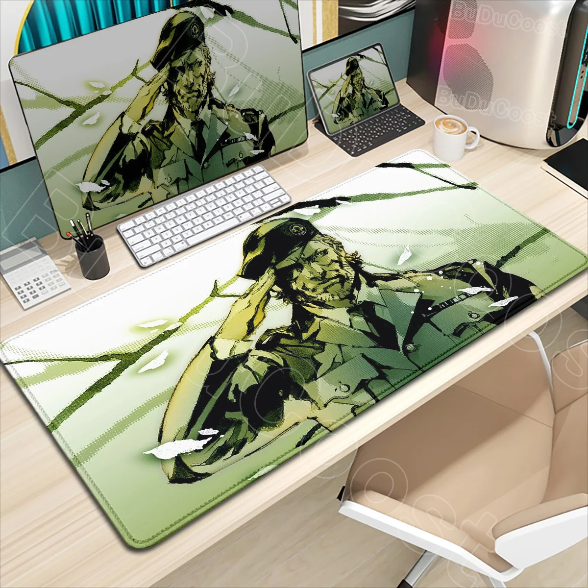 

Metal Gear Solid Mouse Pad E-sports Game Non-slip Mousepad Large Laptop Gaming PC Lock Edge Thickened Computer Keyboard Desk Mat