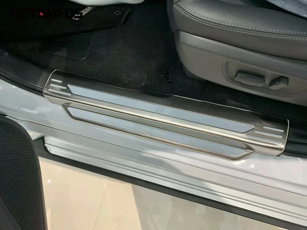 For Mitsubishi Pajero/Montero/Shogun Sport 2019-2023 2024 Interior Door Sill Scuff Plate Welcome Pedal Entry Guard Accessories