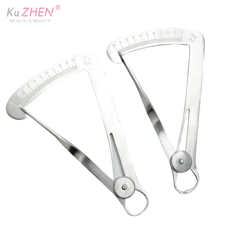 1 قطعة مسطرة فرجار تقويم الأسنان لقياس تاج الشمع من الفولاذ المقاوم للصدأ قياس 0-10 مللي متر أدوات أدوات جراحية لطب الأسنان