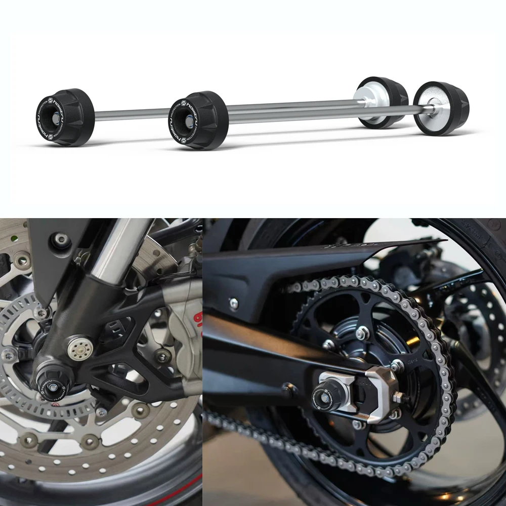 

Motorcycle Wheel Spindle Protection Axle Cover Set for Triumph Trident / Tiger Sport 660 2021-2026