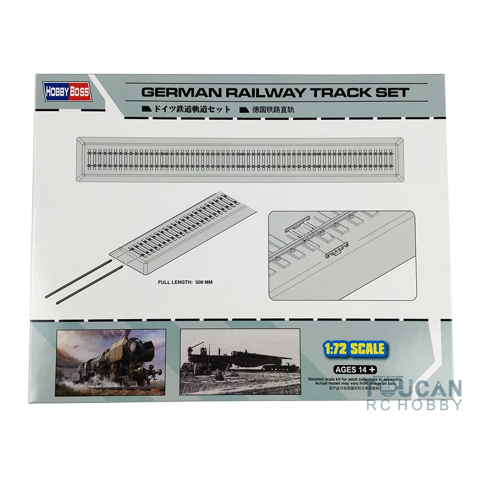 Hobby Boss 82902 1/72 Scale German Railway Track Set Plastic for Model Train TH06131-SMT2