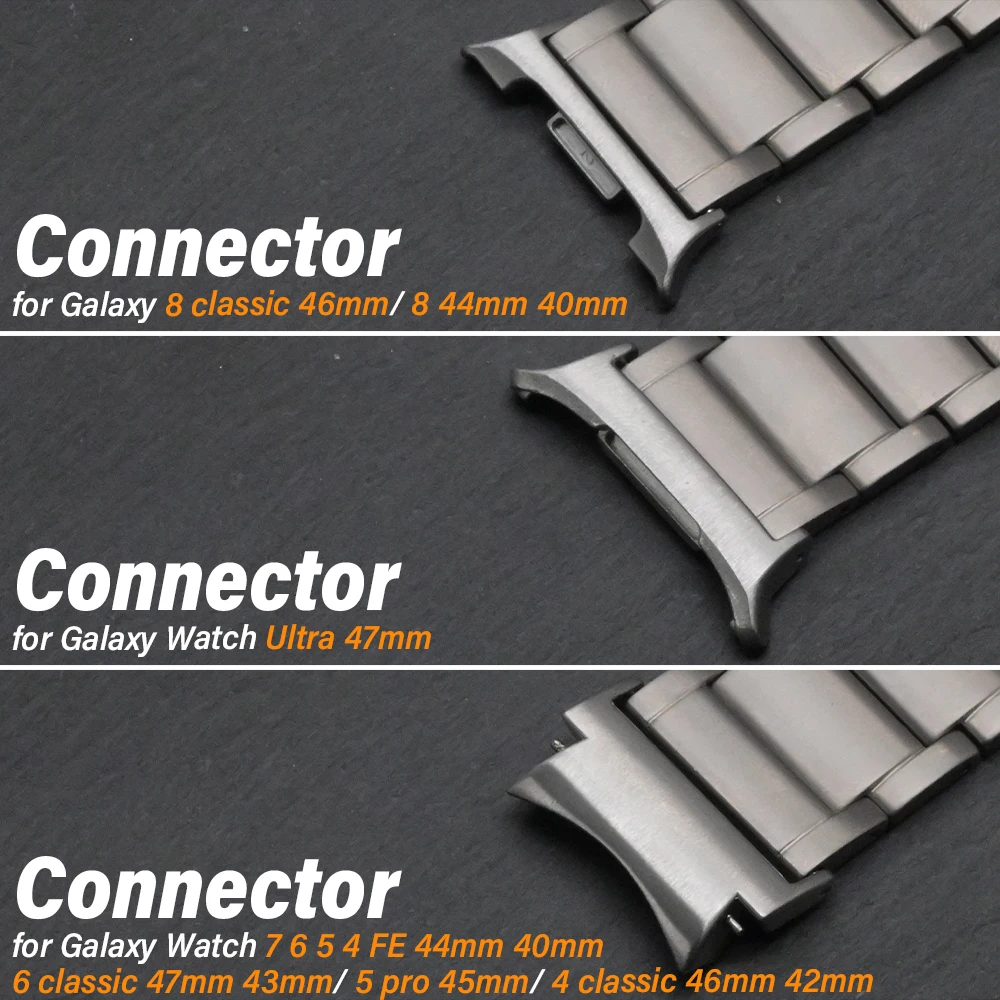 Cinturino rapido in acciaio inossidabile per Galaxy Watch 7/6/5 40mm 44mm Milanese per Samsung Galaxy Watch 6 Classic 43mm 47mm 5pro 45mm