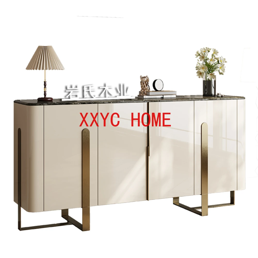 

Italian Light Luxury Solid Wood Sideboard Modern Minimalist Villa Living Room Home