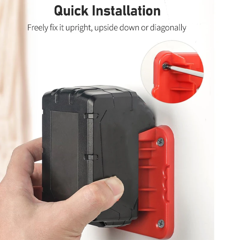 1/2/3PCS Battery Holder for Milwaukee 18V Battery Mounts Dock Holder Fit For 48-11-1815 48-11-1828 48-11-1850 48-11-1860