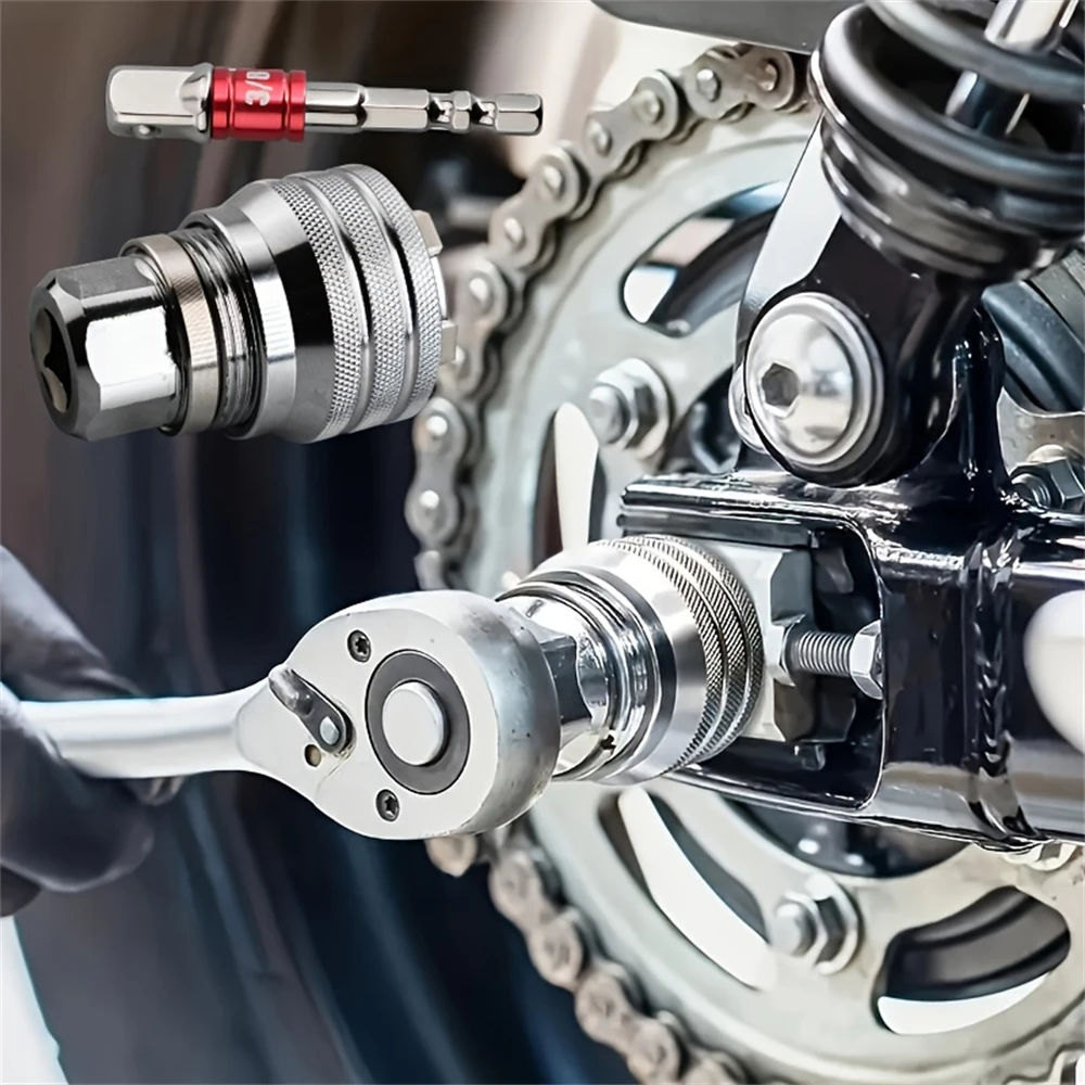 ประแจอเนกประสงค์แบบปรับได้ 1 ชิ้น, 10~19 มม., หัวประแจวงล้ออเนกประสงค์, อุปกรณ์เสริมสำหรับซ่อมแซม