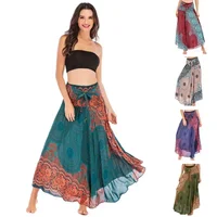 Sexy Summer Long Boho Bottom Women Skirt Vintage Casual Ropa Mujer Faldas Loose Fashion y2k Maxi Skirts Woman Clothing Saia Jupe - Image 2