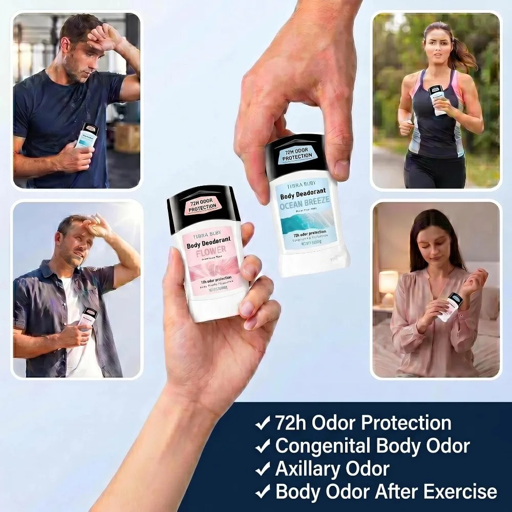 FLORA Deodorant Stick Unisex Aluminium Free Antiperspirant Stick Anti-Perspirant Long-Lasting Fresh Scent A Must-Have for Dates
