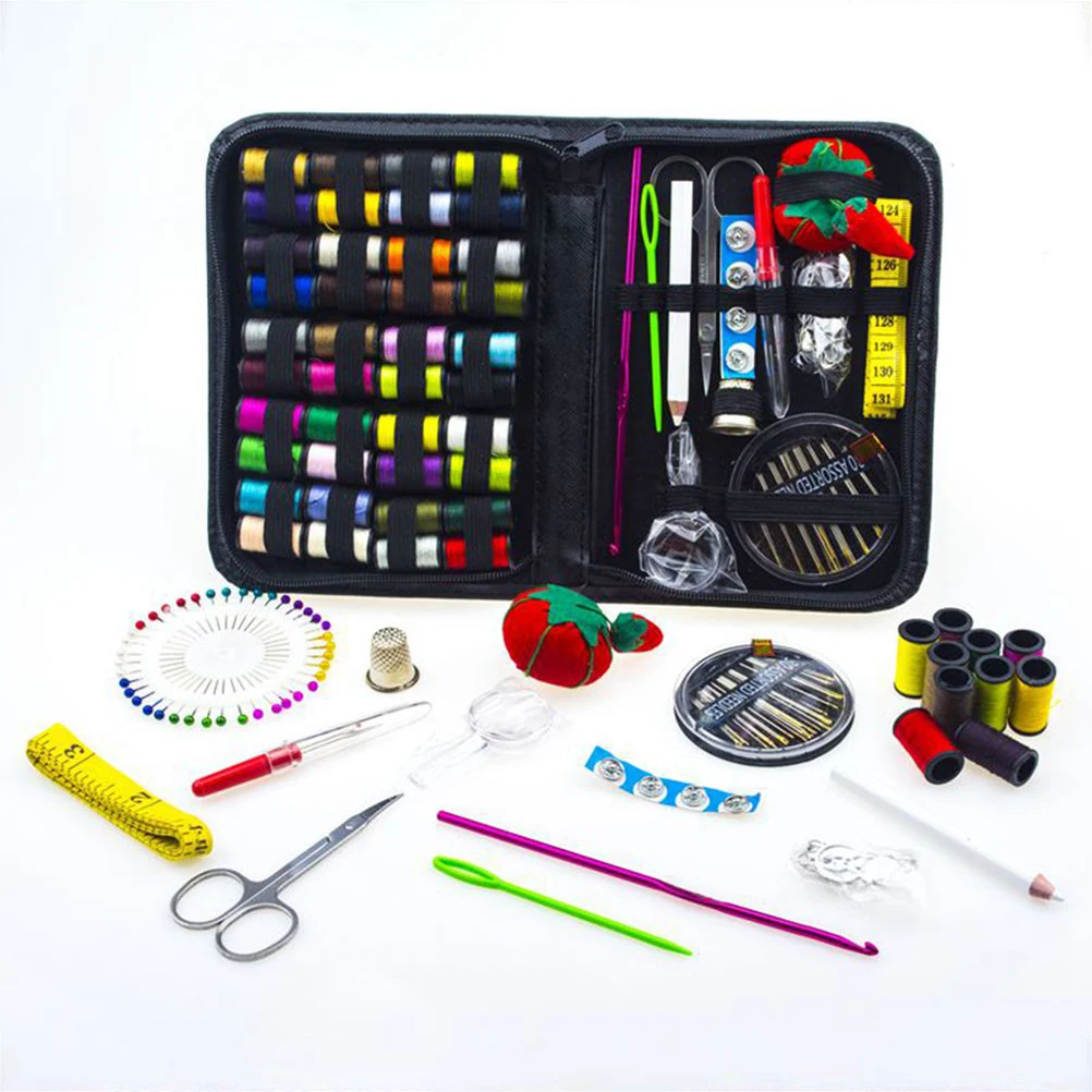 

129Pcs Sewing Thread Needle Kit DIY Clothes Craft Stitch Tools Portable Storage Bag Sewing Thread Set Stitch Tools Material