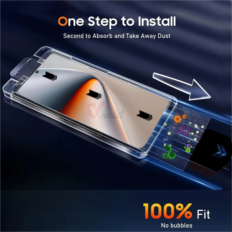 1-3 قطعة التثبيت التلقائي واقي للشاشة خالية من الغبار ل الشرف GT Pro X9d X8b X8a X7c X7d X7b X7a X6c X6b X6a X5b X5c Plus الزجاج