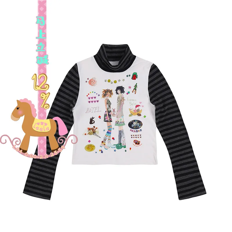 

Футболка Long Sve Beach Star Couple T-irt Nut Series, повседневная, из смесового хлопка и полиэстера, полностью хлопковая, комфортная посадка