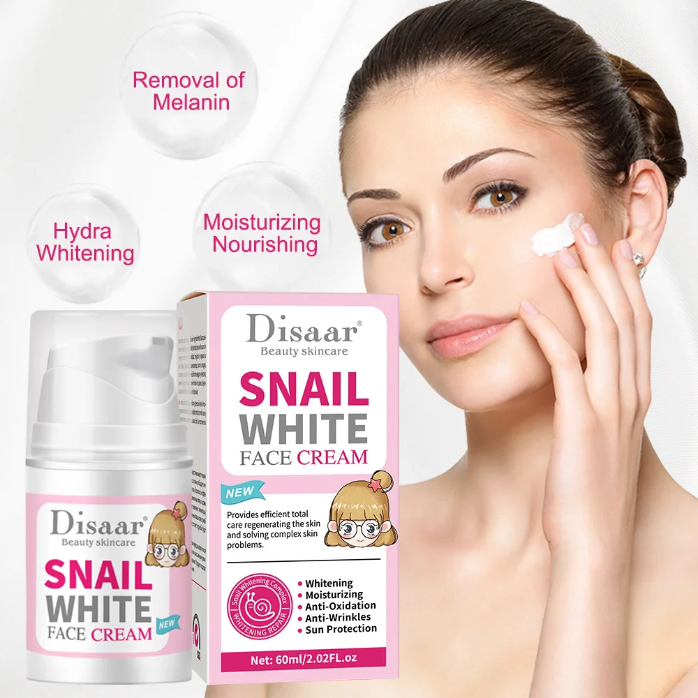 60ml Snail Collagen Cream Oil Control Shrink Pore Face Lift Moisturizing Nourishing Hydrating Smooth Repair Face Cream Skin Care