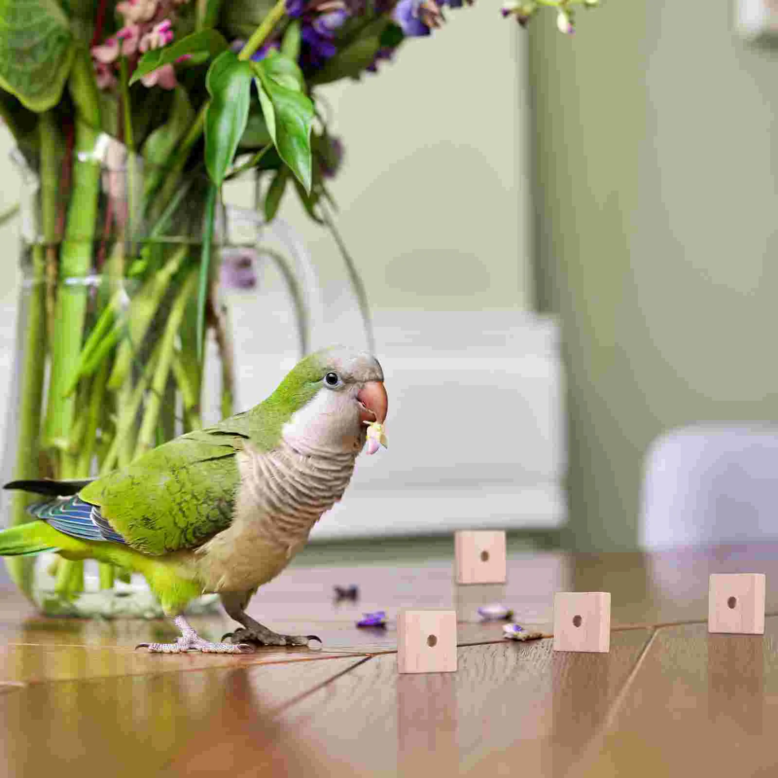 100 Pcs Parrot Chewing Toy Bird Teething Toys Cockatoo Macaw Foraging Hanging Cages