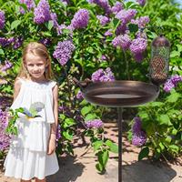 Vintage Bird Baths Bird Bath Outdoors Feeder Bowl Stake Multi-Functional Standing Bowl Birdbaths Yard Decor For Patio Farm