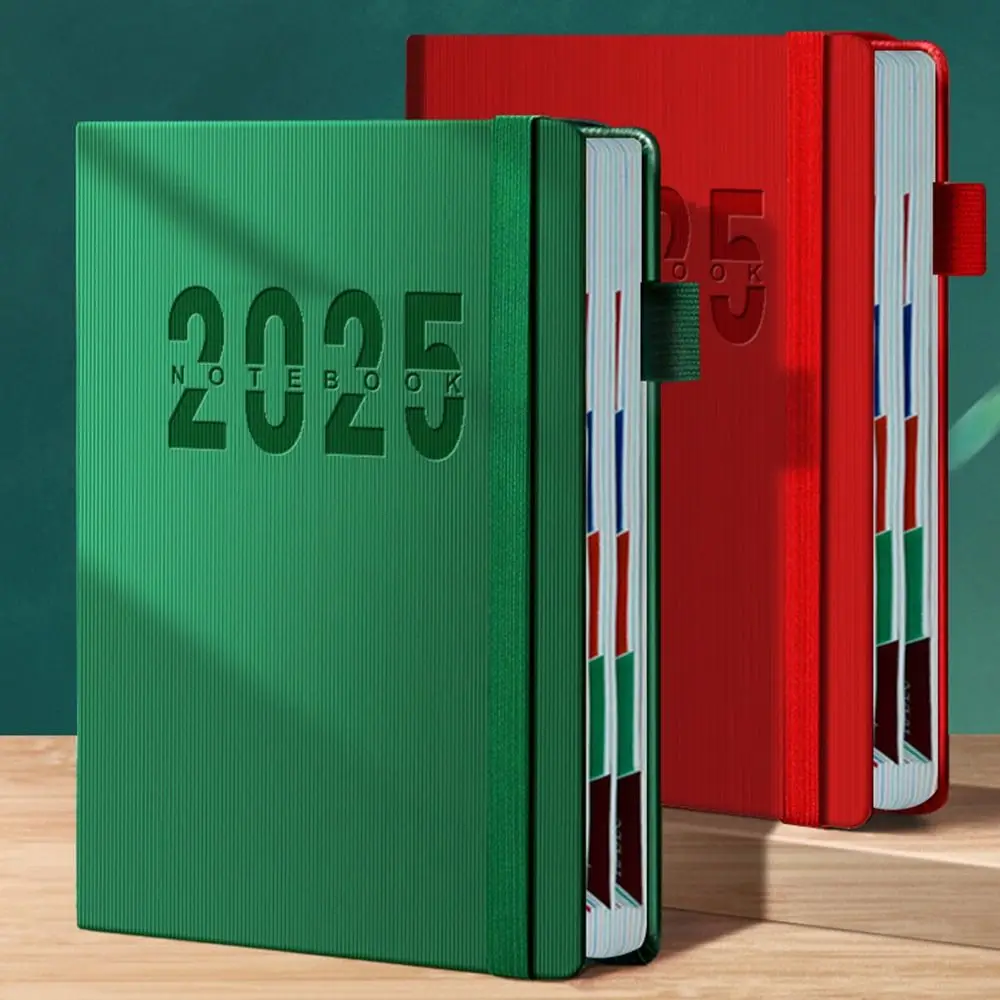 ภาษาอังกฤษ 2025 Schedule Planner Notepad 12 เดือนจดบันทึก 2025 A5 โน้ตบุ๊ค To Do List ไดอารี่ Notepad 365 วัน Notepad