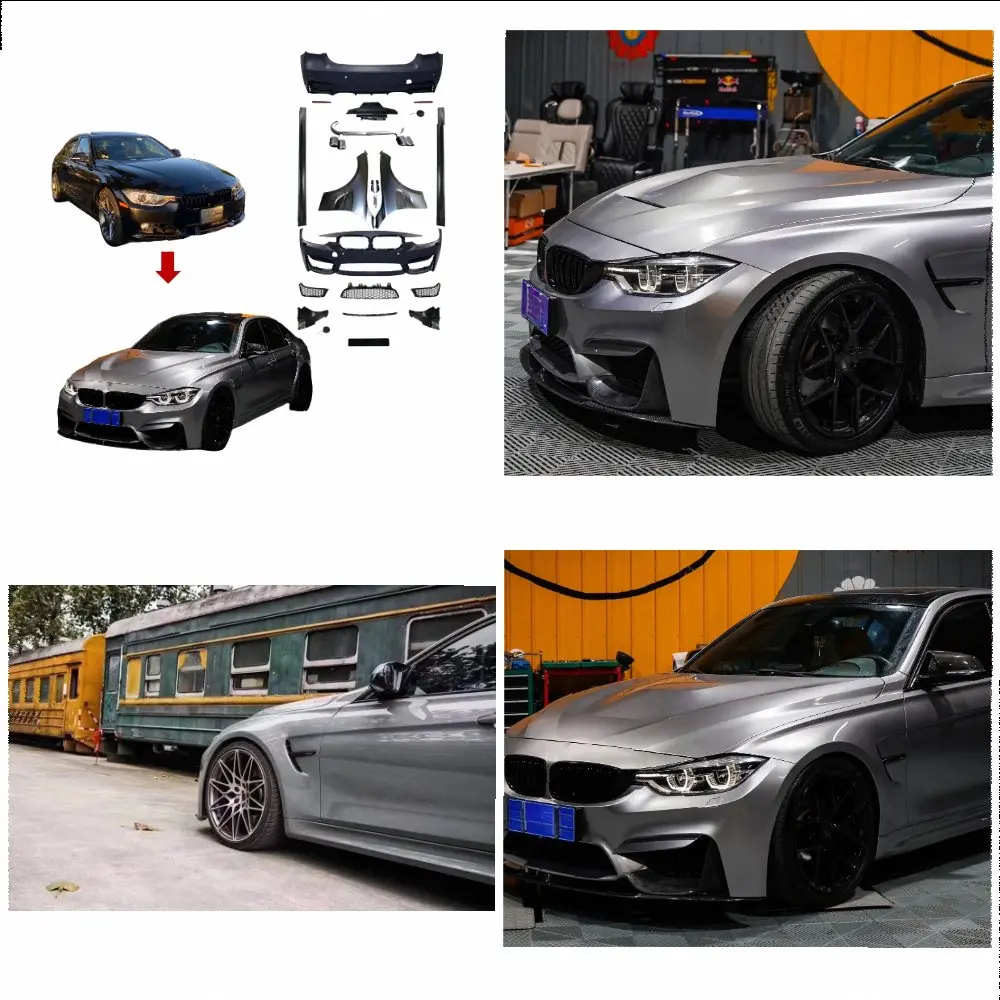 High Quality for 3series F30 F35 2013-2019 Upgrade to F80 M3 Widen Body Widen Fenders Side Skirt Bumpers Grille