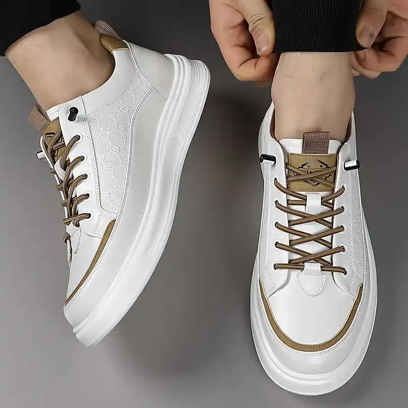 

With Ties Legitimate Leather Shoes Flat Shoes Running Black Boots For Men Sneakers Size 40 Sport Welcome Deal News Outside