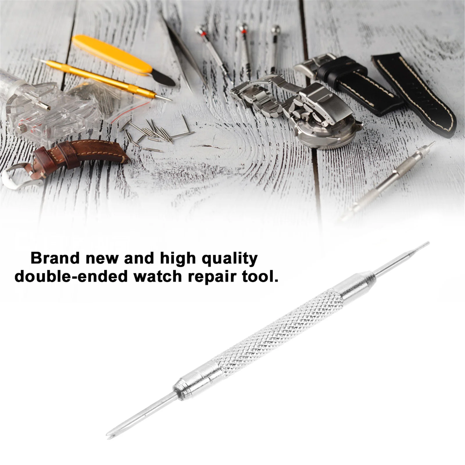 7Pcs Watch Band Accessories Professional Repair Tools Spring Bar Remover Metal Bracelet Opener Connecting Pin Remover 1.5x22mm