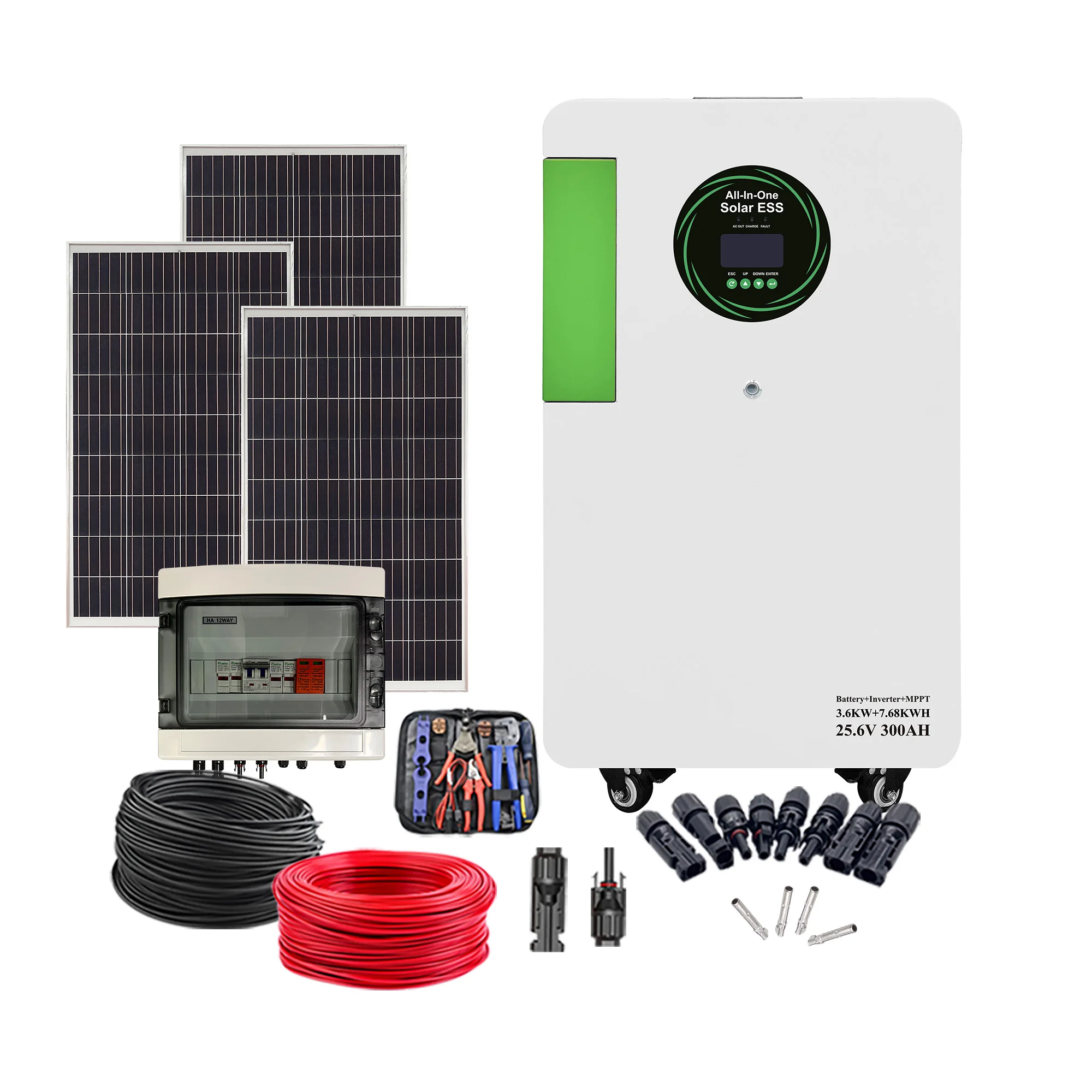 Alishine High Efficiency US 110V  3.6kw Pure Sine Wave DC AC Solar Inverter Off-Grid MPPT Home Appliance