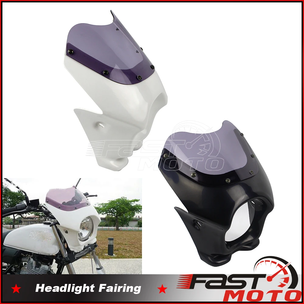 Motorcycle Front Headlight Fairing Wind Screen Cover For Suzuki GS50 Kawasaki AR50 80 125 CB50 DAX ST50 Benri 90 125 CD50 CD90