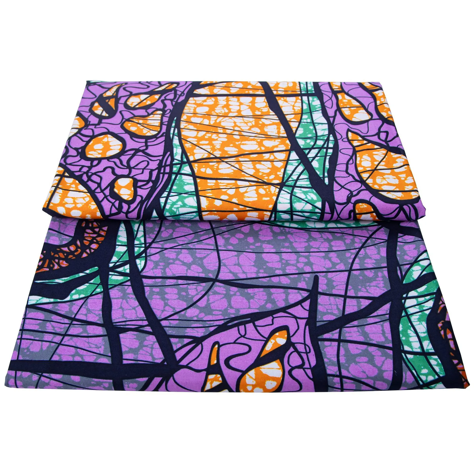 6 Yards/Lot Printed Wax Fabrics Double Sided Cotton Geometric Printed Fabric For Clothing Making Dress Materials view 6