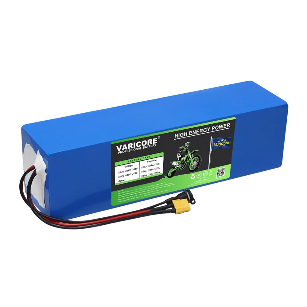 VariCore 48 V 15 Ah 13s3p 21700 Lithium-Akku mit integriertem BMS-Schutz für 54,6 V E-Bike-Dreiräder, Elektrofahrzeuge