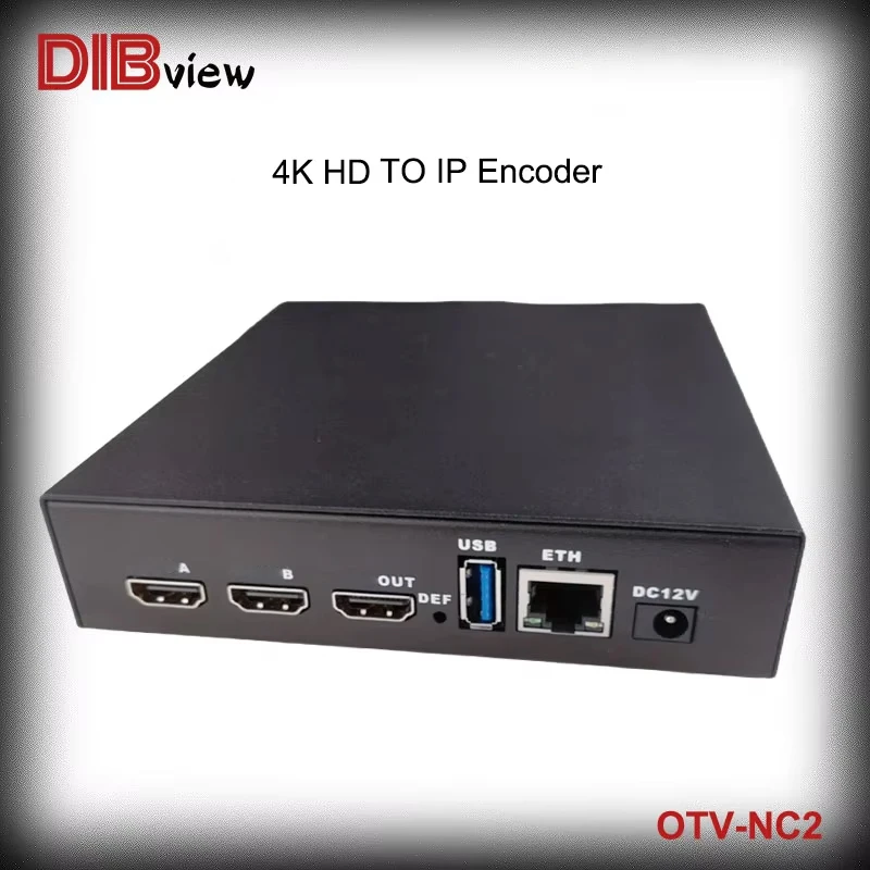 Dibview OTV-NC2 NDI SRT H265 4K HD Video Encoder Decoder Transcoder Recording Streaming Media For Facebook Youtube