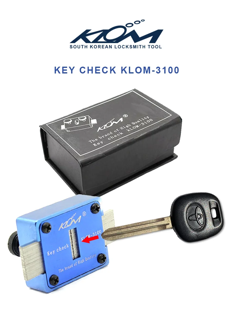 Klom KL3100 Key Check Key Blank ID Identification Matching Tool For Locksmith