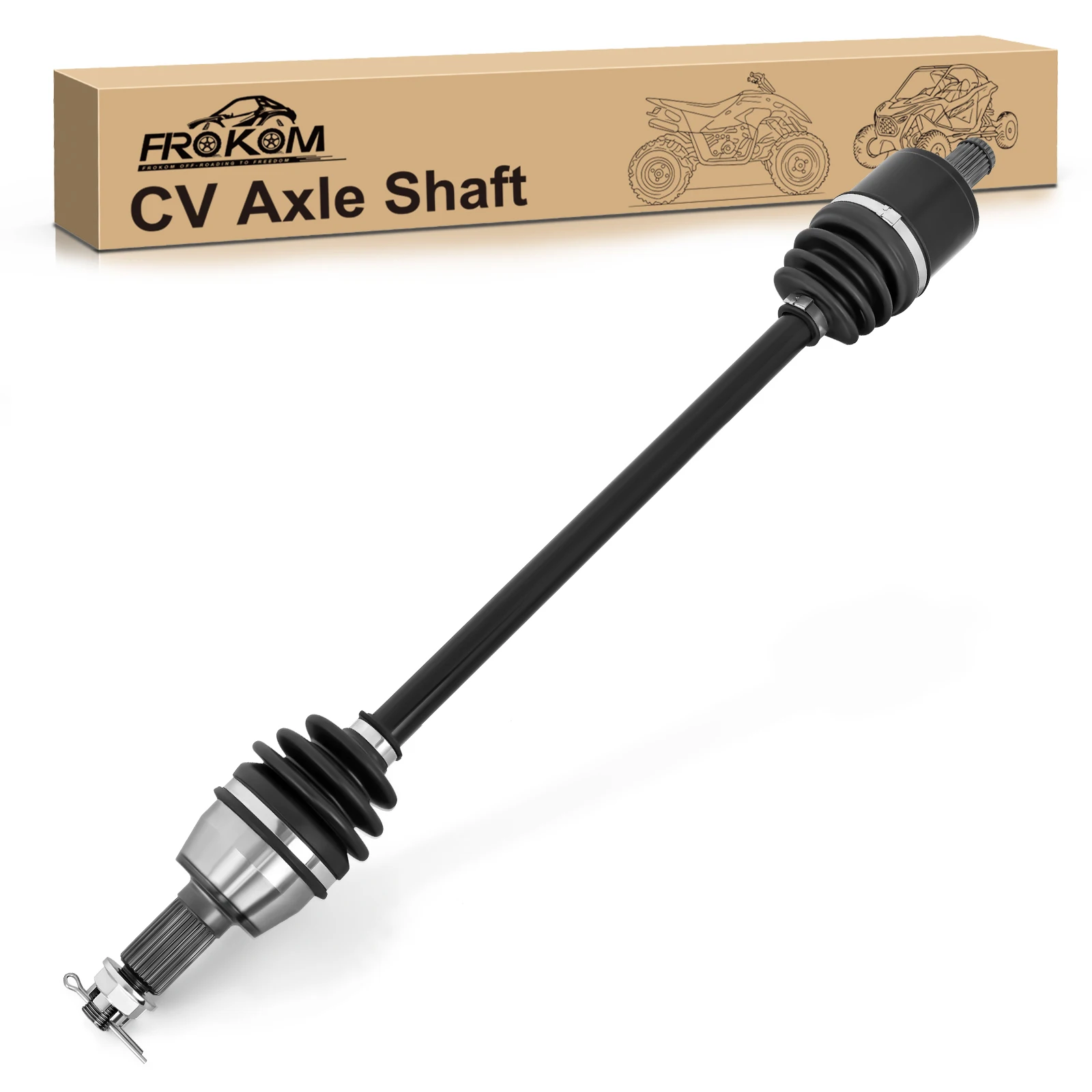 

Frokom Front CV Axle Drive Shaft for Polaris Ranger XP 900 / Crew 900 2013-2019, Ranger XP 1000 2017-2020, RZR S 800 2009-2014, 2013-2018 Brutus HD, OEM 1332637